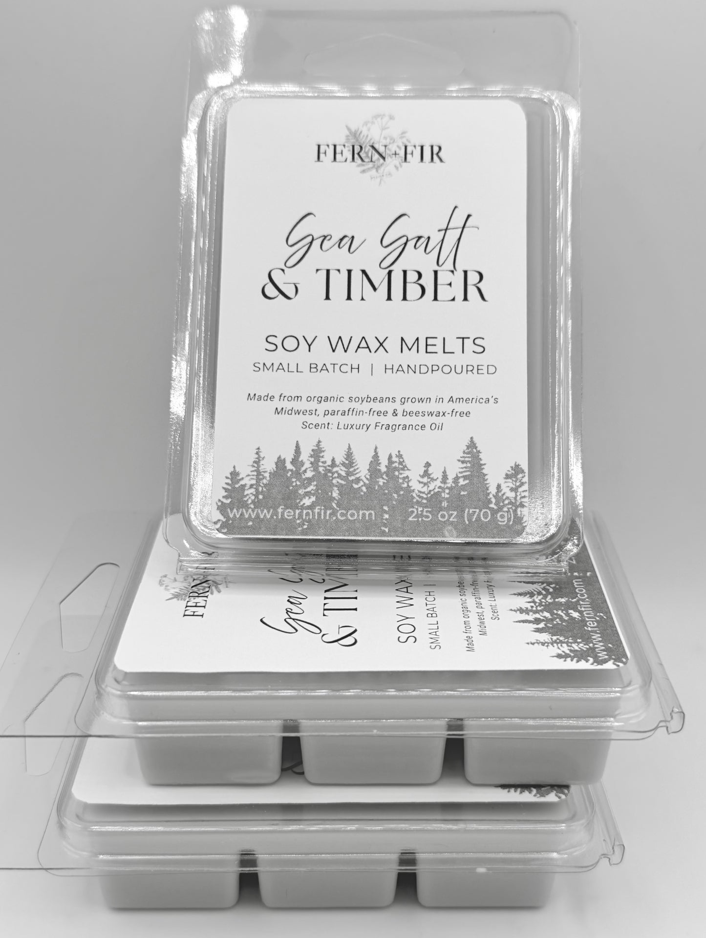 Sea Salt & Timber - Hand Poured - Organic Soy Wax Melts