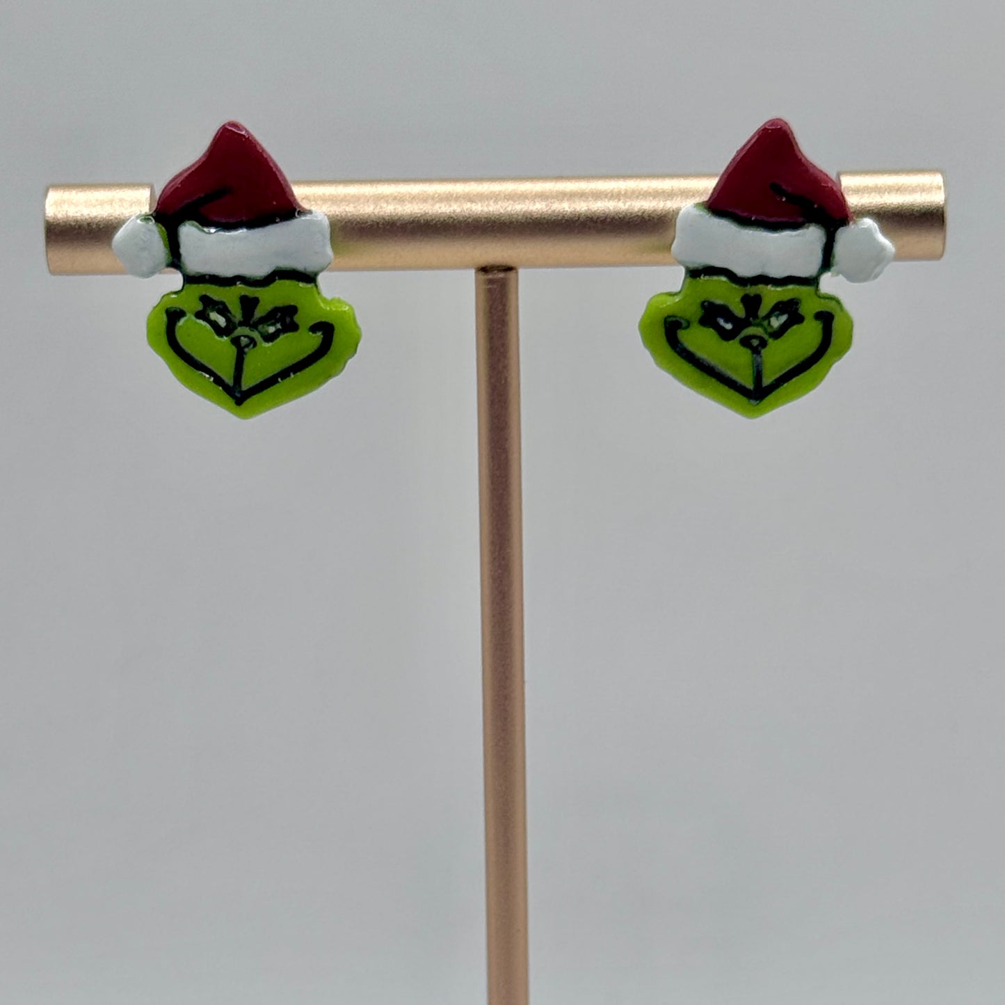 Santa Grinch Studs