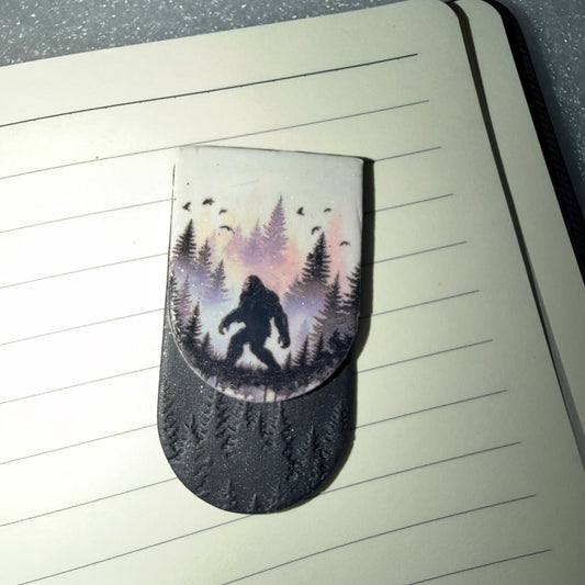 Bigfoot bookmarks - Handmade - Polymer Clay