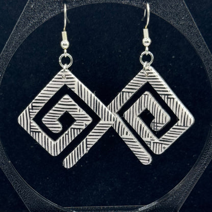 Black & White Geometric Spirals