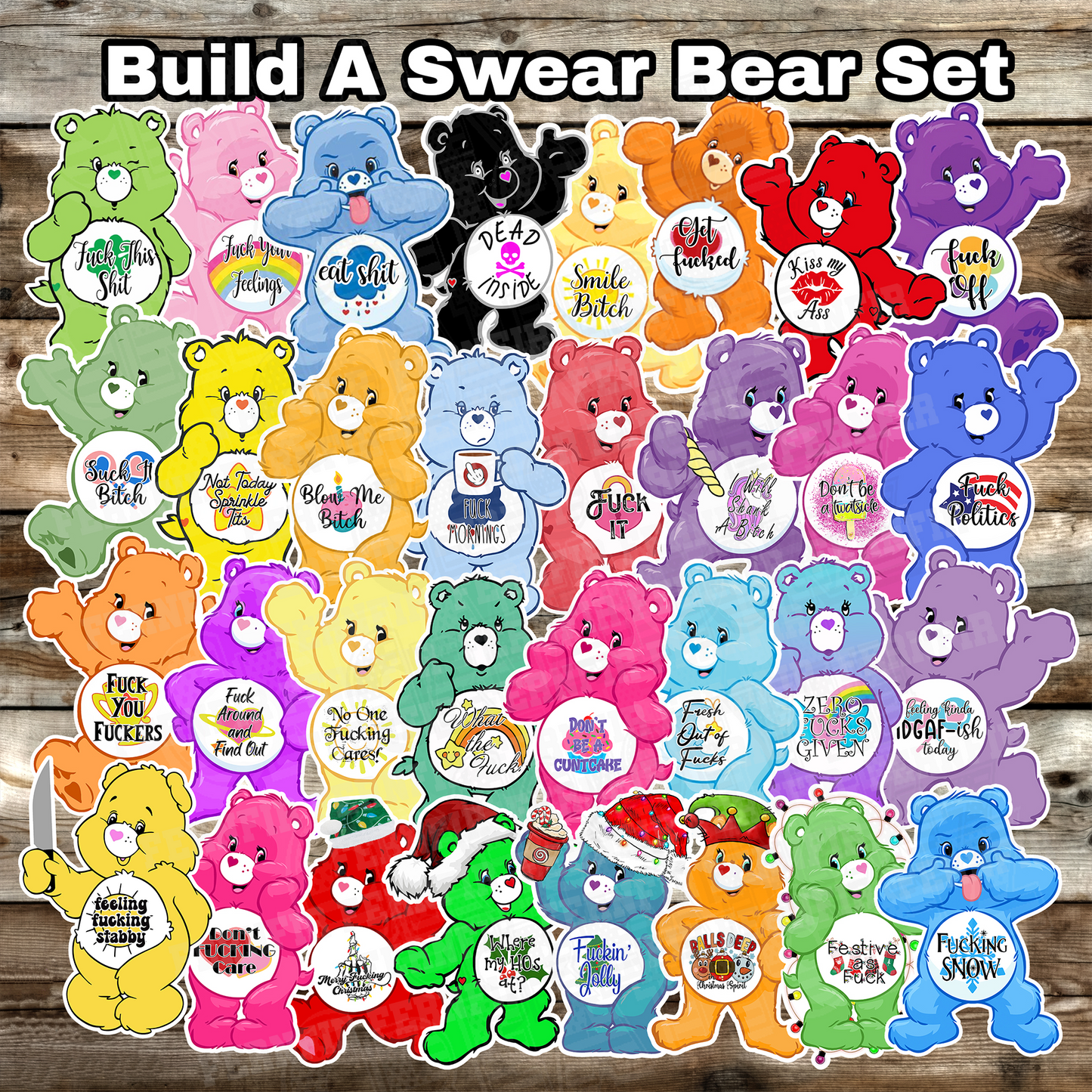 Swear Bear Stickers